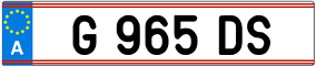 Truck License Plate